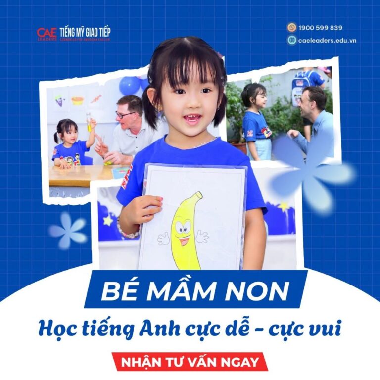 tiếng Anh cho bé mầm non