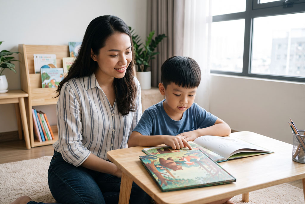 Chiến lược dạy con đọc sách theo từng cột mốc phát triển