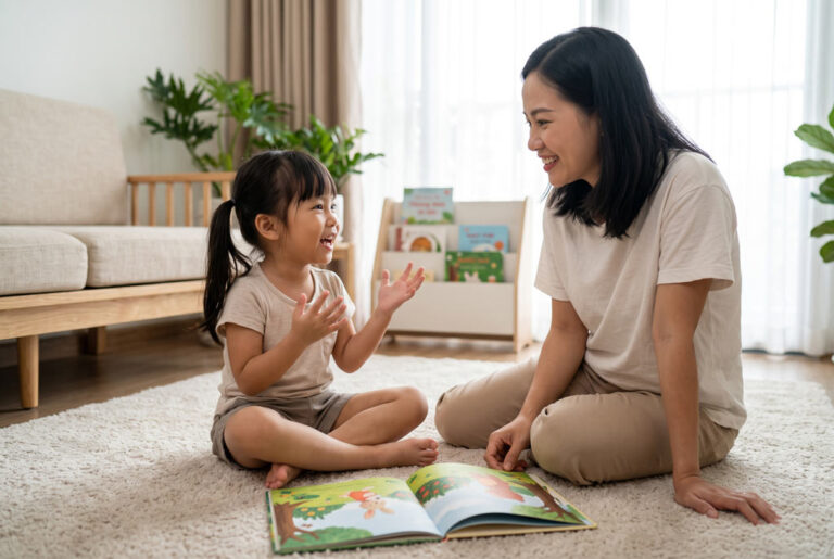 Khuyến khích con kể lại câu chuyện theo cách riêng
