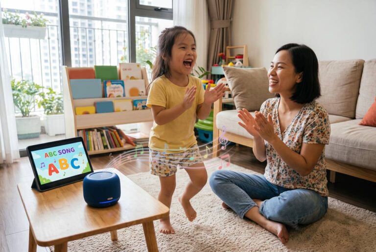 Sử dụng các bài hát thiếu nhi học chữ sinh động