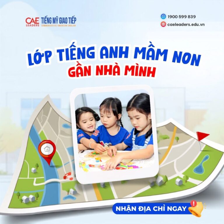 Lớp tiếng Anh mầm non gần nhà